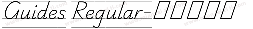Guides Regular字体转换